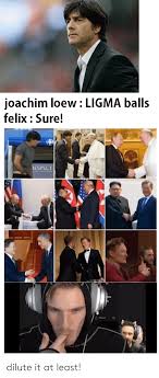 3 hilarious loew memes of september 2019. Joachim Loew Ligma Balls Felix Sure Respect Dilute It At Least Respect Meme On Me Me