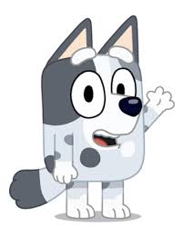 Disney jr now game play! Check Out This Transparent Bluey Character Muffin Heelr Waving Png Image