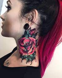 Rose flower tattoo on groin. Flower Tattoos Rose Neck Tattoo 120 Meaningful Rose Tattoo Designs Flowers Tn Leading Flowers Magazine Daily Beautiful Flowers For All Occasions