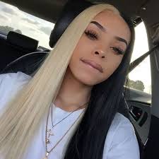 Black hair dye is different from other colors because it's the deepest and darkest color, ashley explains. Peruvian Hair Lace Front Wig Half Blond And Half Black Color Prosp Hair Shop