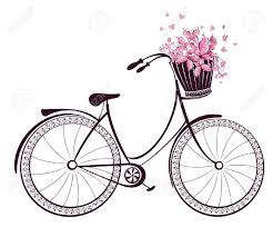 Bicycle With A Basket Full Of Flowers And Butterflies Bike Drawing Flower Drawing Bike Tattoos Baskets are often mounted on the handlebars and made of traditional basket weaving materials such as. bicycle with a basket full of flowers
