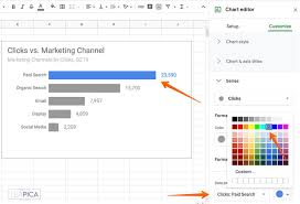 Selectively Color A Data Point Bar Graph In Google Sheets