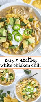 Easy White Chicken Chili Recipe Stovetop Or Crockpot Recipe White Chili Chicken Recipe Easy White Chicken Chili Recipe Chicken Chili Recipe