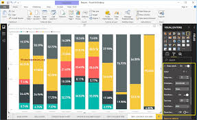 Create 100 Stacked Column Chart In Power Bi