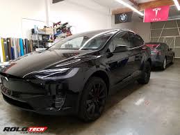 Furthermore, the vehicle features a set of hre s209h forged wheels. Tesla Model X And Model S Chrome Blackout In Satin Black Vinyl Rolotech Car Wraps