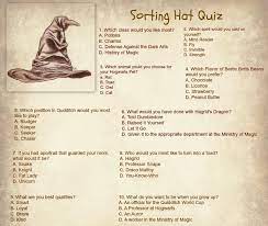 Sorting Hat Quiz Harry Potter Printables Harry Potter Classroom Harry Potter Activities