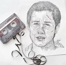Clay Jensen Dylan Minnette Drawing 13 Reasons Why Netflix Thirteen Reasons Why 13 Reasons I'm really proud on the hair, it's really beautiful.