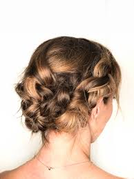 Boho Braided Updo For Short Hair Hairspiration Love Li Short Hair Styles Braided Updo For Short Hair Short Hair Updo