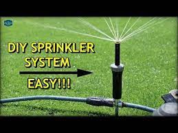 Diy Above Ground Sprinkler System 2020 Update Youtube Above Ground Sprinkler System Sprinkler System Diy Sprinkler System