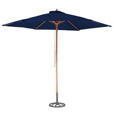 Love This Nautical Blue Parasol You Could Scatter Rocks Shells At The Base For A Costal Patio Feature 3m Paraso Patio Umbrella Garden Sun Shade Garden Poles