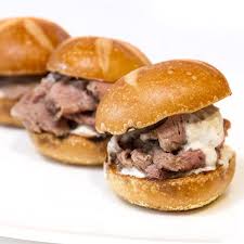 Potato salad is the ultimate summer side, and a favorite paired with meaty, sticky ribs. Slow Roasted Prime Rib Sliders With Horseradish Creme Recipe Recipe Slow Roasted Prime Rib Food Prime Rib Roast