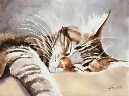 Pin By Tammy Parrott On Arte Pintura Gatos Animal Art Cat Painting Watercolor Cat
