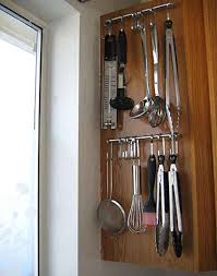 Option For Hanging Cooking Utensils On Sides Of Cabinets Above Sink Small Kitchen Storage Kitchen Utensil Storage Tiny Kitchen