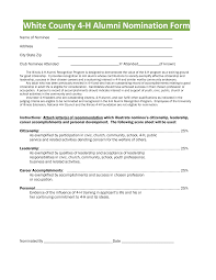 White County 4-H Alumni Award