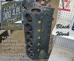 Ford 300 4 9l Block Work Ford Machine Service Automotive Repair
