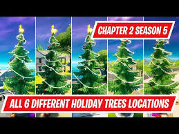 Keep in mind that you do have to do a full dance emote under the festive tree, or it will retail row. All Holiday Tree Locations In Fortnite Dance At Different Holiday Trees Operation Snowdown Quest