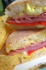 Grilled Roasted Red Pepper And Ham Sandwich Recipe Ham Sandwiches Sandwiches Stuffed Peppers