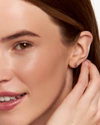 Amethyst CZ Stud Earrings • February Birthstone Earrings • 3mm Minimalist  Small Stud Earrings • Silver Gold Simple Bezel Earrings