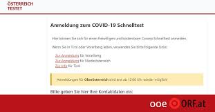 Durchgeführt wird der test vom bundesheer. Massentests Linz Steigt Aus Anmeldeplattform Aus Ooe Orf At