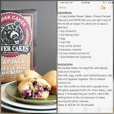 Place in the oven to crisp while you repeat cooking remaining waffles. Kodiak Power Cakes Mix Recipes Infoupdate Org Recipes Healthy Baking Kodiak Cakes Recipes