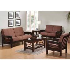 Explore the new color and fabric options in sofa sets and buy now and get upto 55% off. Designer Wooden Sofa Set With Table Lakdi Sofa Set Lakdi The Furniture Co Sofa Set à¤µ à¤¡à¤¨ à¤¸ à¤« à¤¸ à¤Ÿ Ak Steel Furniture Delhi Id 14835225933