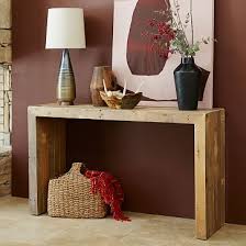 Emmerson Reclaimed Wood Console Stone Gray Reclaimed Wood Dining Table Living Room Console Modern Furniture Living Room