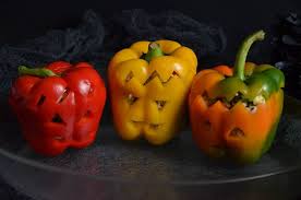 Poivrons Farcis Horribles Mais Delicieux Halloween Recette Poivrons Farcis Diner Pour Halloween Recette Poivron Farci