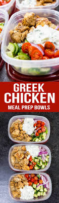 Greek Chicken Bowls Meal Prep Easy Recipe Chicken Meal Prep Meals Meal Prep Bowls