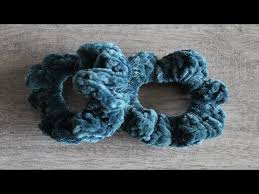 كروشيه ربطه شعر بخيط قطيفة مشروع مربح كروشيه توكة Crochet Scrunchie Youtube
