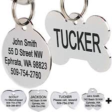 With a variety of engraved dog tags, sports team dog tags & more, you'll find a match for your pup. Gotags Stainless Steel Pet Id Tags Personalized Dog Tags And Cat Tags Up To 8 Lines