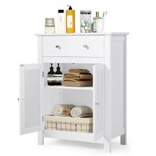 $7.00 coupon applied at checkout save $7.00 with coupon. Free Standing Bathroom Storage Cabinet With Large Drawer Storage Cabinets Lockers Cabinets Storage Furniture Costway