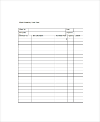 Excel classes will give learners a center comprehension of how to successfully work and utilize the excel spreadsheet programming. Inventory Count Sheet Template 8 Free Word Pdf Documents Download Free Premium Templates