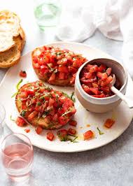Bruschetta Recipe Tomato Recipes Tomato Bruschetta Recipe Appetizer Recipes