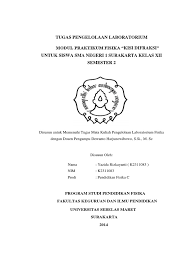Fisika kelas xi semester 2. Modul Praktikum Fisika Sma Kelas