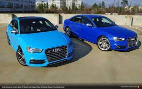 Audi Exclusive Riviera Blue S3 And Nogaro Blue S4 Audi Riviera Blue Audi Sport