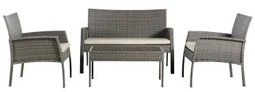 Whether you're interested in bistro sets or rattan corner dining sets, garden furniture house have something for you. Argos Home Lucia 4 Seater Rattan Effect Sofa Set 6068307 Argos Price Tracker Pricehistory Co Uk