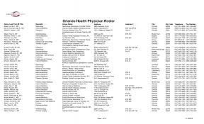 Orlando Health Physician Roster