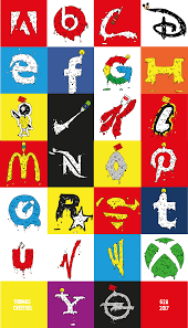 A logo is a symbol, mark, or other visual element that a company uses in place of or in conjunction with its business title. Alphabet Logo 2017 Thomas Desire Creissel