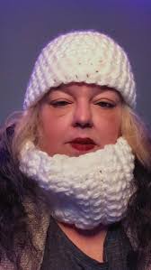 Hand-Crocheted Chunky Warm Beanie and Matching Cowl Set, Cozy Winter  Accessories, Crochet Winter Set For Her, White Hat and Cowl Set. Xmas