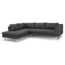 Maybe you would like to learn more about one of these? Joliet Left Facing Modern Dark Gray Tweed Sectional Eurway