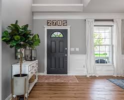 Front Door Interior Side Paint Color Door Color Benjamin Moore Cheating Heart Front Door Interior Si Painted Front Doors Inside Front Doors Front Door Entryway