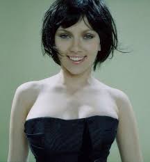 More adventurous than you'd think. Black Hair Scarlettjohansson