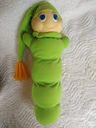 Vtg 1982 Playskool Original Green Gloworm Glow Worm Works Plush Toy Bug Doll Playskool Bug Toys Toys Plush Toy