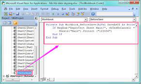How To Auto Protect A Specific Worksheet In Excel?