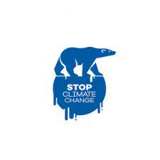 Stop Climate Change Logo Design Climate Change Art Change Logo