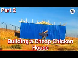 You can as well build a modern chicken house from iron sheets and serve the function as concrete structures. How To Build A Simple Cheap Ironsheet Chicken House For Starters In Africa And Asia Part 2 Youtube