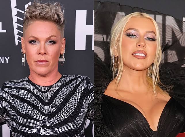 Pink Responds After Being Accused of "Shading" Christina Aguilera
