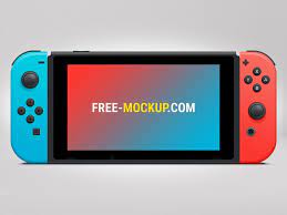 Nintendo Switch Mockup Free Psd Free Mockup Mockup Free Psd Nintendo Switch Free Mockup