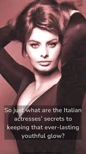 sophia-loren-shares-her-secrets-to-looking-and-feeling-young #sophialo...