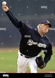 Milwaukee Brewers starter Ben Hendrickson throws a pitch before the first  inning of a spring training baseball game against the Chicago White Sox  Sunday, March 19, 2006, in Phoenix. (AP PhotoMorry Gash
